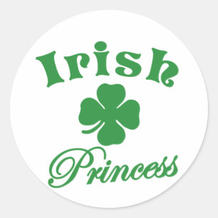 Irish Princess Classic Round Sticker