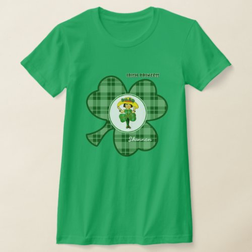 Irish Princess  Custom Name St Patricks Day T_Shirt