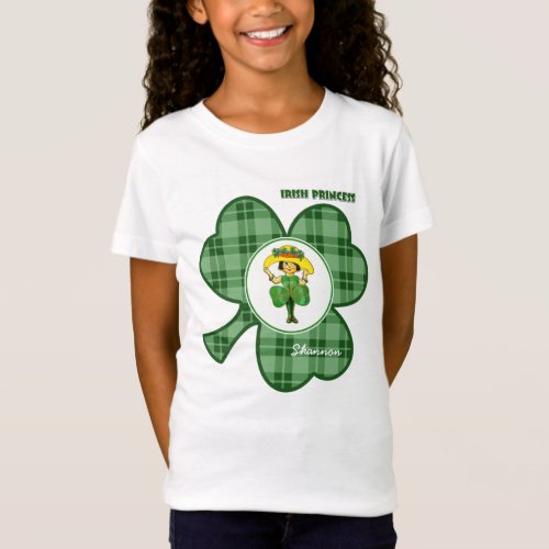 Irish Princess  Custom Name St Patricks Day  T_Shirt