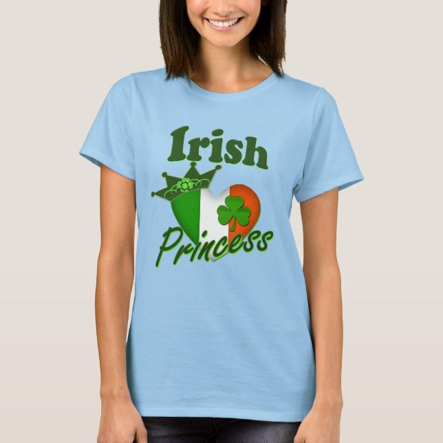 Irish Princess Heritage Heart T-Shirt (Front)
