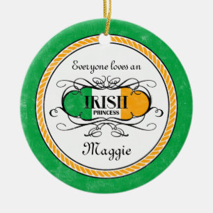 Irish Princess Personalized Ornament