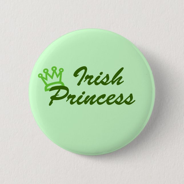 Irish Princess Pinback Button (Front)