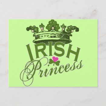 Irish Princess Postcard by Shamrockz at Zazzle
