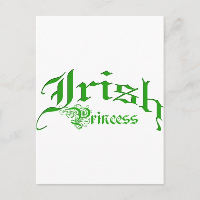 Irish Princess Postcard (Front)