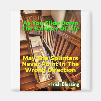 Irish Proverb - As You Slide Down The Banister Of Magnet