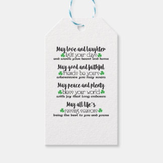 Irish Proverb Blessing Gift Tags