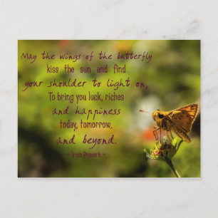 Irish Proverb Motivational Postcard