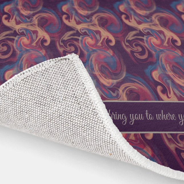 Irish Proverb Purple Watercolor Personalized Rug (Indoor)