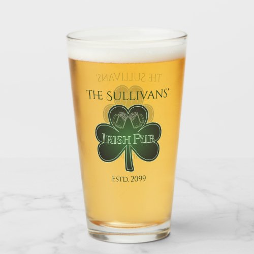 Irish Pub Bar Drinkware Pint Beer Glasses