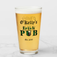Irish Pub Bar Tavern Beer Pint Glasses
