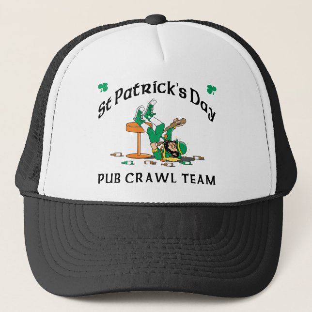 Irish Pub Crawl Team Trucker Hat (Front)