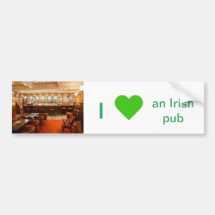 Irish Pub image for Bumper Sticker