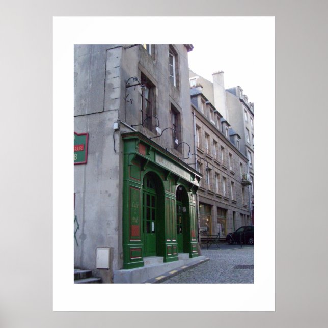 Irish Pub in St. Malo, France Poster (Front)