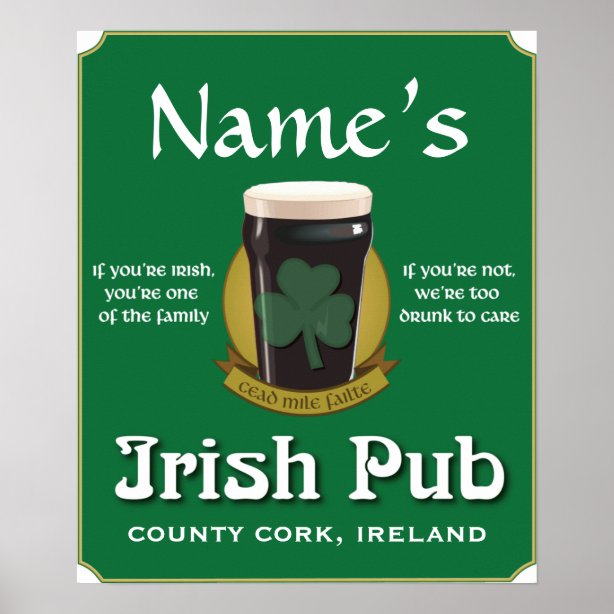 Irish Pub Art & Wall Décor Zazzle