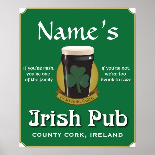 Irish Pub Poster (Front)