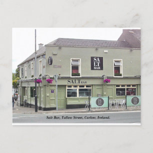 Irish Pub, Salt Bar, Tullow St. Carlow, Ireland. Holiday Postcard