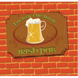 Irish Pub Sign Cutout