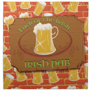 Irish Pub Sign Napkin