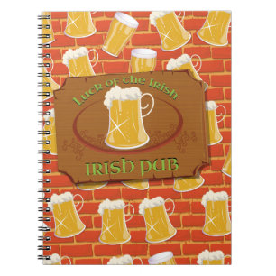Irish Pub Sign Notebook