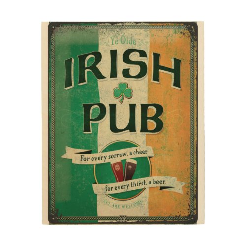 Irish Pub Sign Vintage