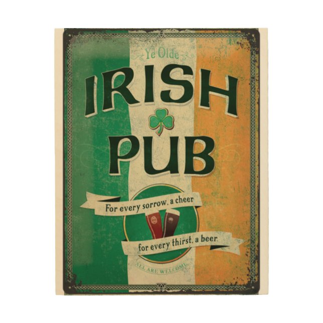 Irish Pub Sign Vintage (Front)
