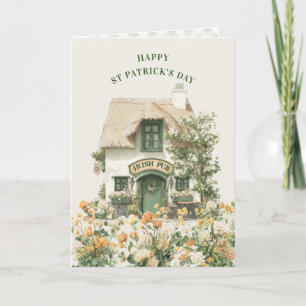 Irish Pub   St Patrick's Day Irish Blessing Card
