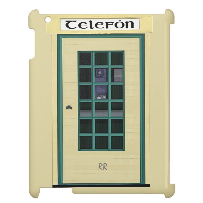 Irish Public Telephone Box on iPad Case