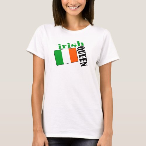 Irish Queen  Flag T_Shirt