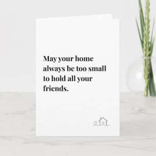 Irish Quote, may your home always Poster Card