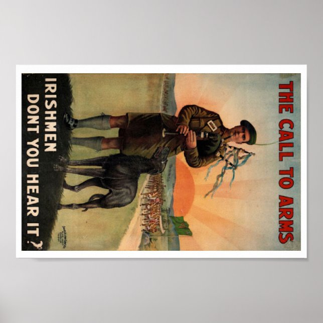 Irish recruiting poster (2) of the Great War (Front)
