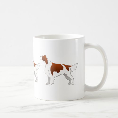 Irish Red and White Setter Basic Illustration Coffee Mug