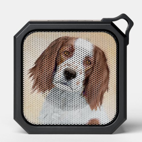 Irish Red and White Setter Painting _ Original Art Bluetooth Speaker