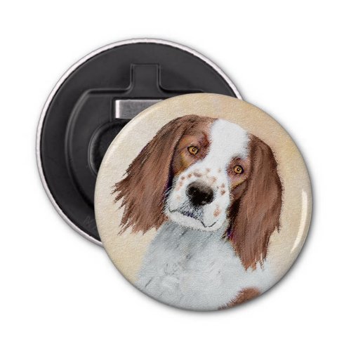 Irish Red and White Setter Painting _ Original Art Bottle Opener