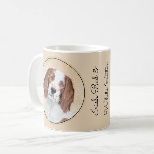 Irish Red and White Setter Painting _ Original Art Coffee Mug