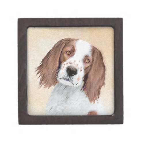 Irish Red and White Setter Painting _ Original Art Gift Box