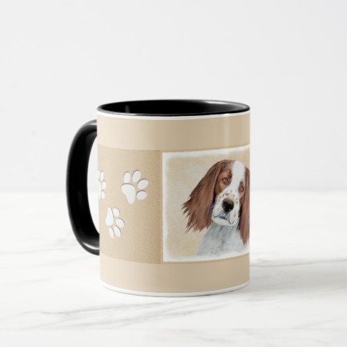 Irish Red and White Setter Painting _ Original Art Mug