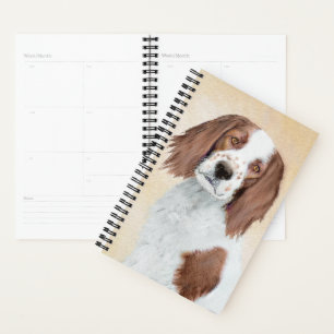 Irish Red and White Setter Painting - Original Art Planner
