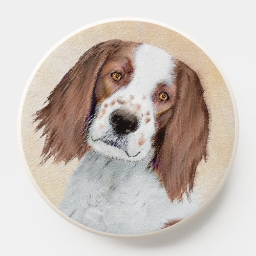 Irish Red and White Setter Painting _ Original Art PopSocket