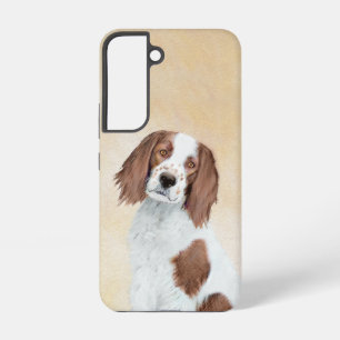 Irish Red and White Setter Painting - Original Art Samsung Galaxy S22 Case