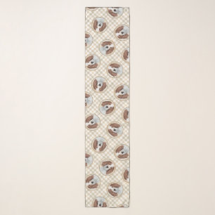 Irish Red and White Setter Painting Original Art Scarf