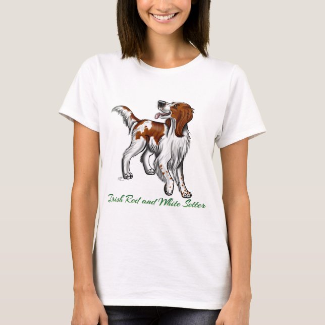 Irish Red and White Setter T-Shirt (Front)