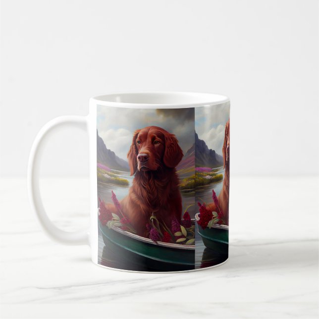 Irish Red on a Paddle: A Scenic Adventure  Coffee Mug (Left)