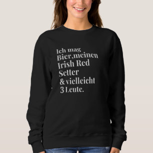 Irish Red Setter Beer Dogs Women Men Sweatshirt