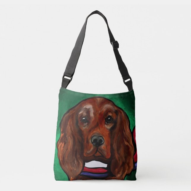 Irish Red Setter      Crossbody Bag (Front)