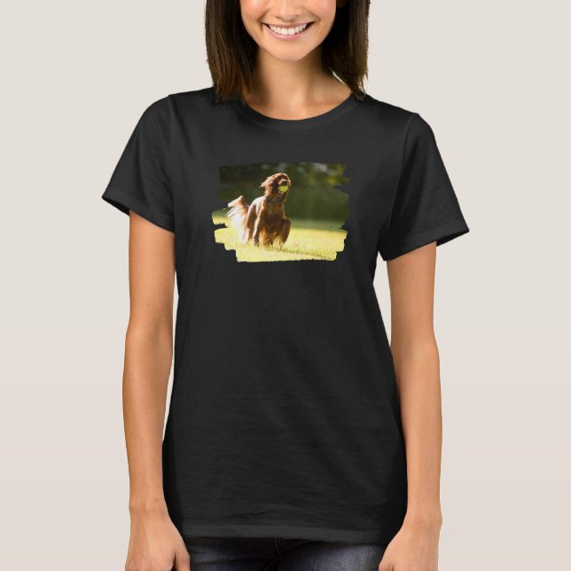 Irish Red Setter Dog   T-Shirt (Front)