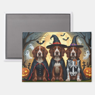 Irish Red Setter Dogs Pumpkin Halloween Funny Magnet