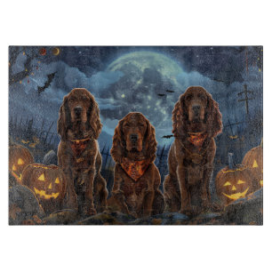 Irish Red Setter Halloween Spooky Cutting Board