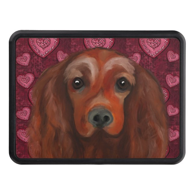 Irish Red Setter      Hitch Cover (Front)