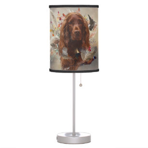 Irish Red Setter, Irish Setter Table Lamp