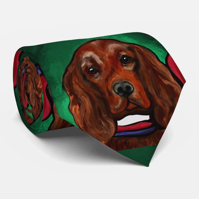 Irish Red Setter     Neck Tie (Rolled)